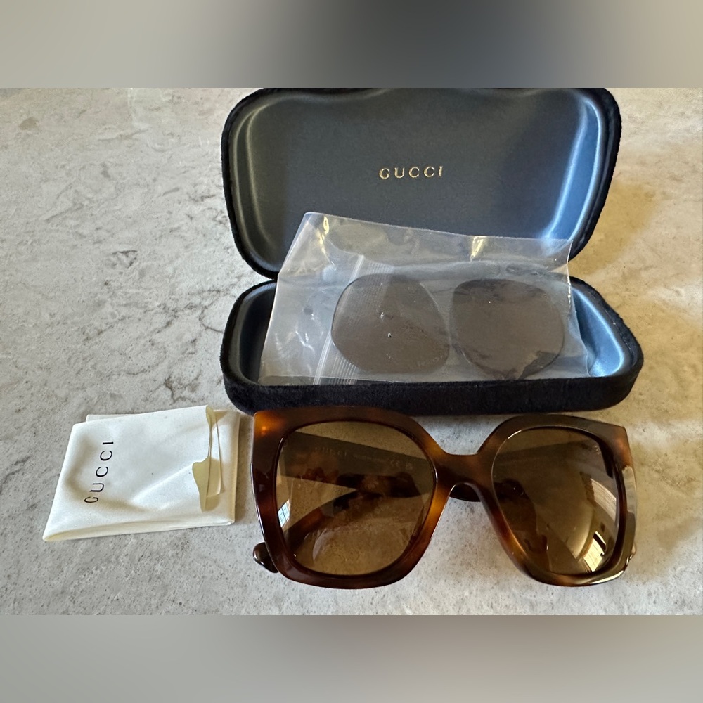 Gucci Tortoise Shell Sunglasses